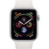 Apple Watch Series 4-44 mm GPS 44 mm Silver Aluminium Case With White Sport Band