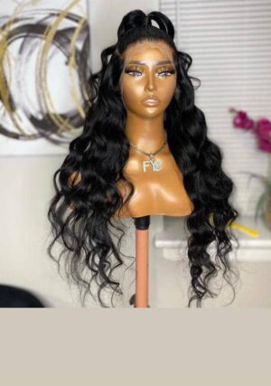 Ear to ear body wave wig 28 inches
