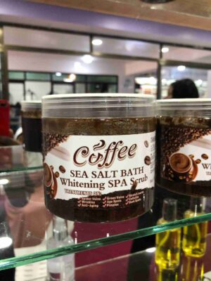 Coffee and Sea Salt Body Scrub by anzi skin care on merchandis euganda