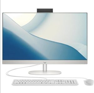 2024 Newest HP All-in-One 24-inch Desktop, 13th Generation Intel Core i7-1355U processor| 16GB DDR4 RAM| 512GB NVMe SSD| 23.8” FHD Display | Windows 11 (Shell White), 9A1A0PA (Upgraded)