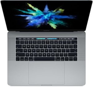Mac-BOOK Pro 2017 with Touch Bar, 15-inch Retina Display, 16GB RAM, 512GB SSD, 2.8GHz Core i7, Radeon Pro 555 Graphics Space Grey | Silver With Original Used Charger, (Renewed)