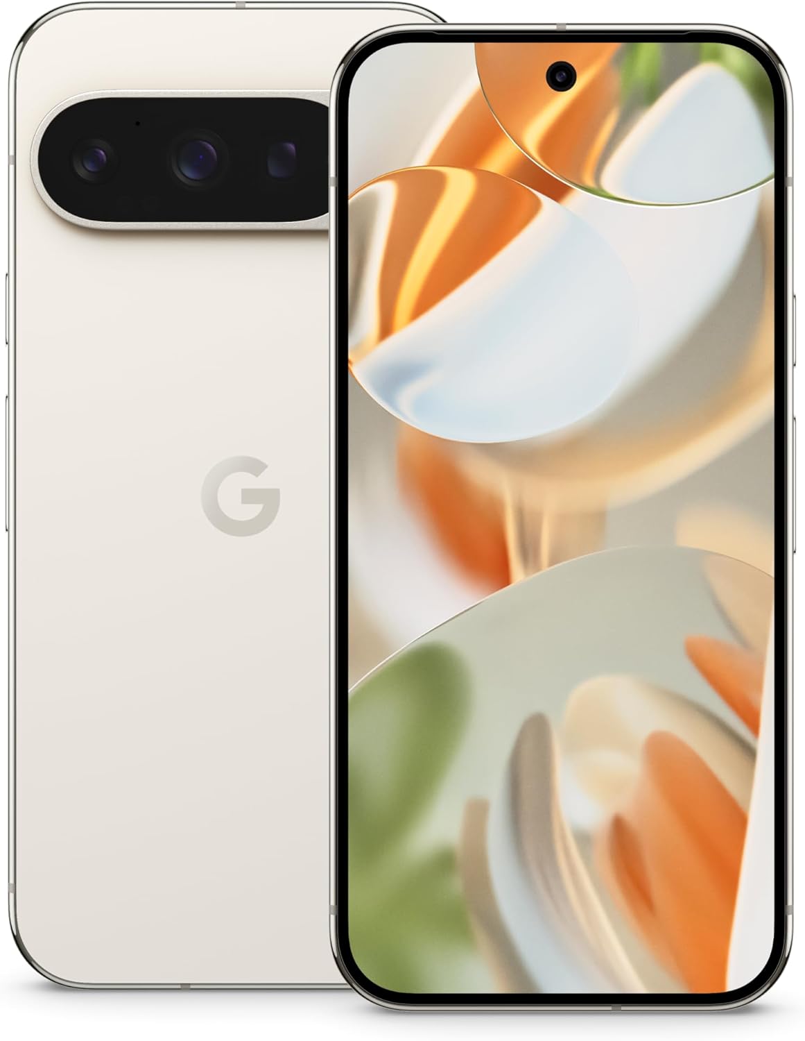 Google Pixel 9 Pro - Unlocked Android Smartphone with Gemini, Triple Rear Camera System, 24-Hour Battery, and 6.3" Super Actua Display - Porcelain - 512 GB