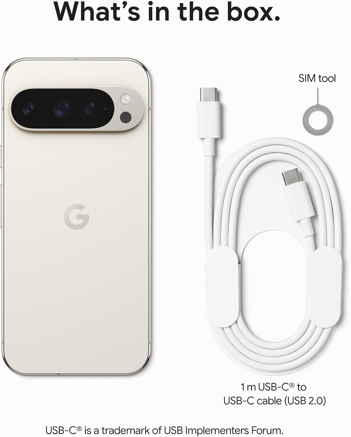 Google Pixel 9 Pro - Unlocked Android Smartphone with Gemini, Triple Rear Camera System, 24-Hour Battery, and 6.3" Super Actua Display - Porcelain - 512 GB - Image 2