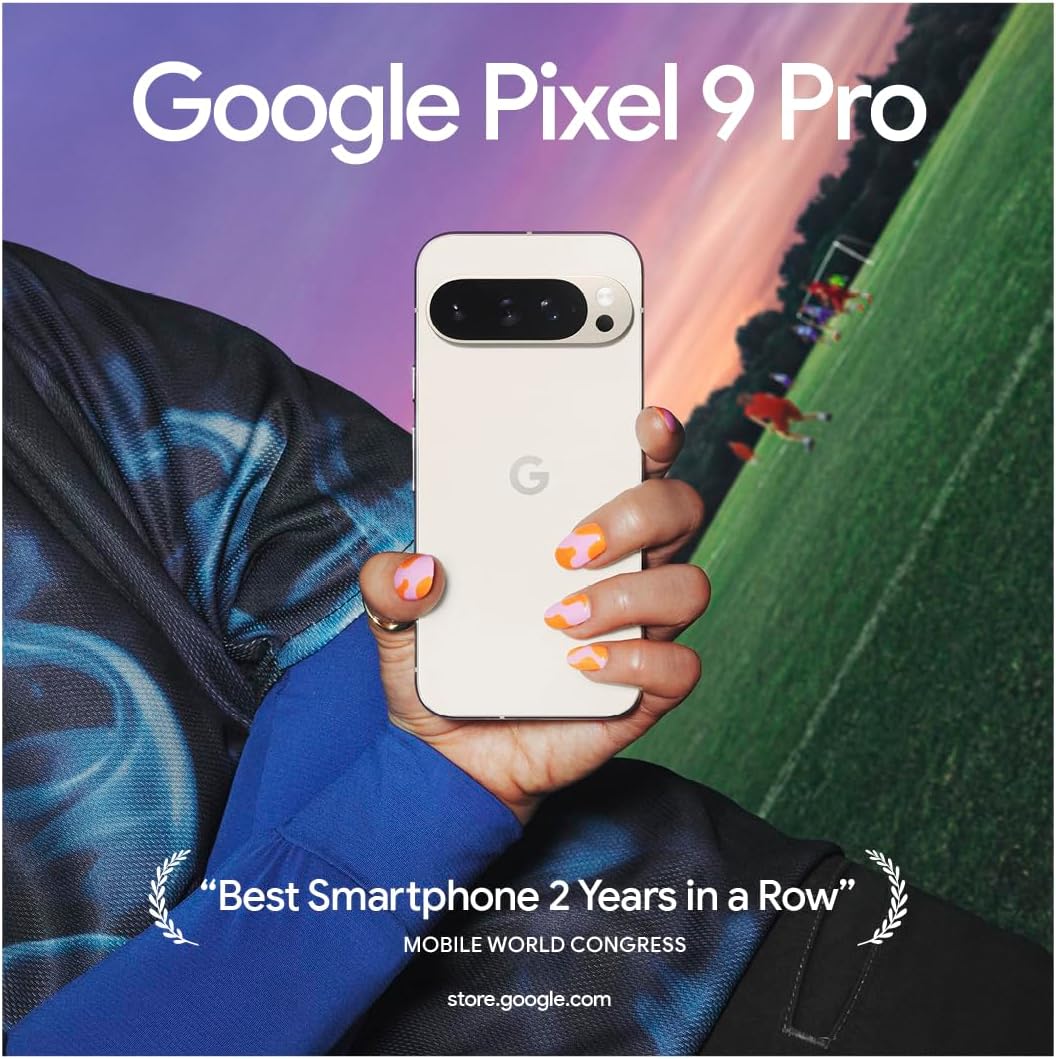 Google Pixel 9 Pro - Unlocked Android Smartphone with Gemini, Triple Rear Camera System, 24-Hour Battery, and 6.3" Super Actua Display - Porcelain - 512 GB - Image 6
