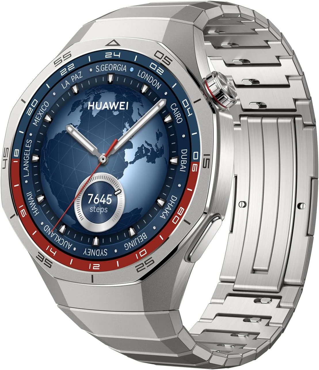 HUAWEI WATCH GT5 Pro 46 mm Smartwatch, Sharp-Edged Design, upto14 Days Battery Life, Pro-level Sports Watch, Health Tracking, iOS & Android Compatible, HUAWEI Care+, 3 Month Extra warranty, Titanium