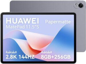HUAWEI MatePad 11.5"S Papermatte Tablet, 120Hz Eye-soothing HUAWEI FullView Display, All-metal Unibody Sleek Design, 8GB+256GB, Wifi, Grey