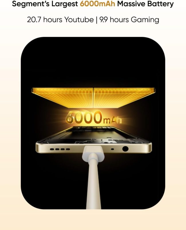 realme Note 70T Beach Gold 4GB/64GB realme Note 70T 4G Smartphone