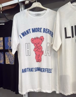 white graphic t-shirt