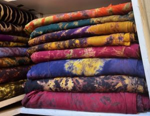 Vibrant dyed textile