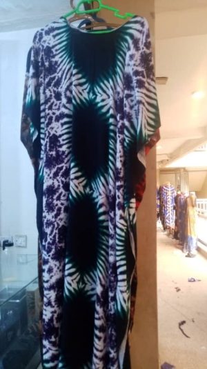 African Tie-Dye Dera (Kaftan/Gown)